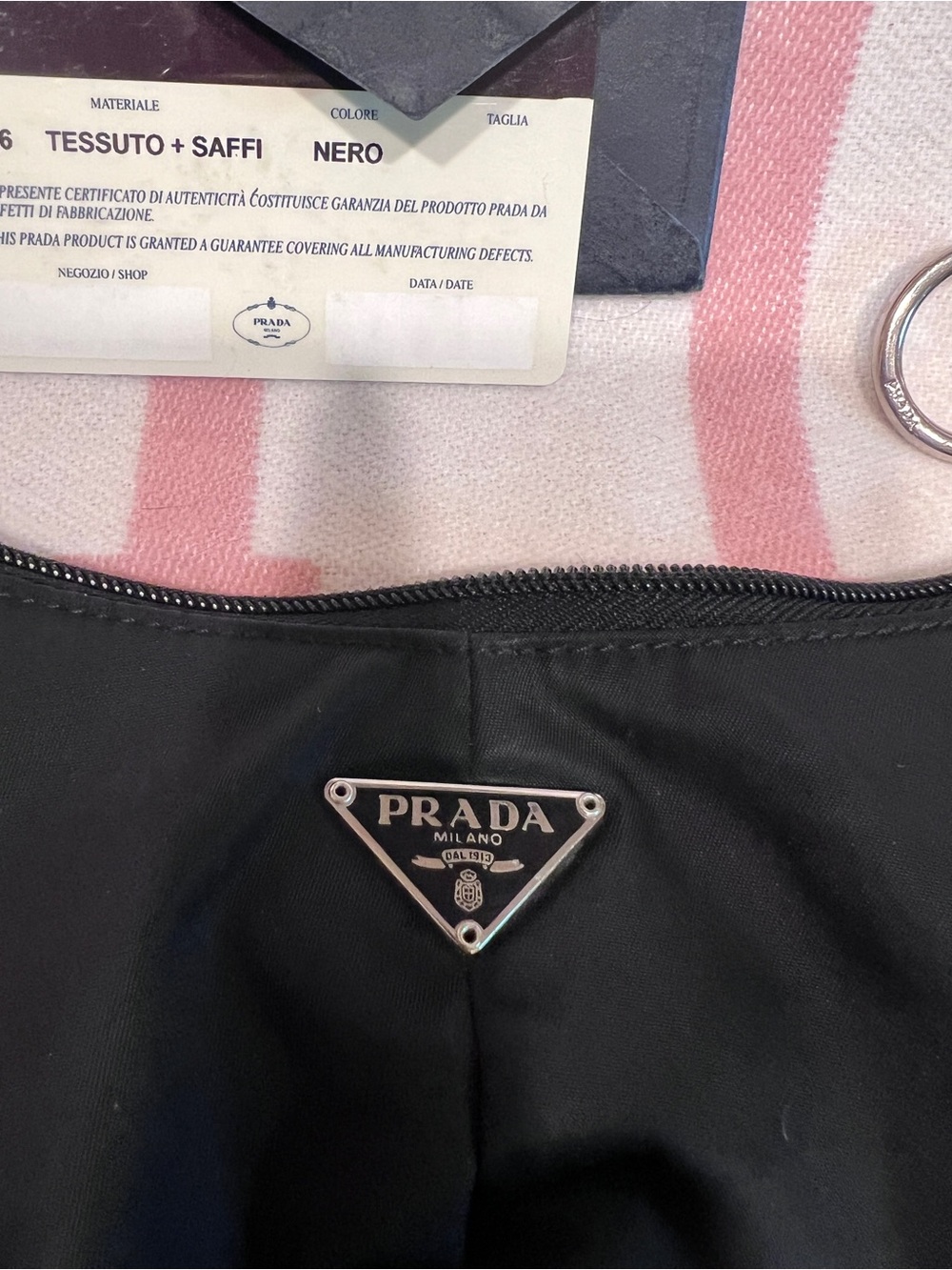 Prada⭐️🌟Black Nylon Shoulder Hobo with Silver Hardware! - Picture 8 of 16
